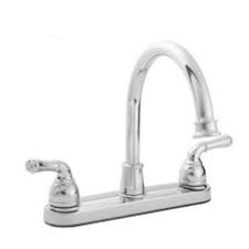 Banner Two Handle Kitchen Faucet - Chrome - Without Spray