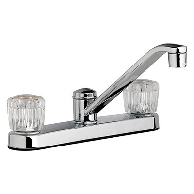 Two Handle Kitchen Faucet - Chrome - Without Spray