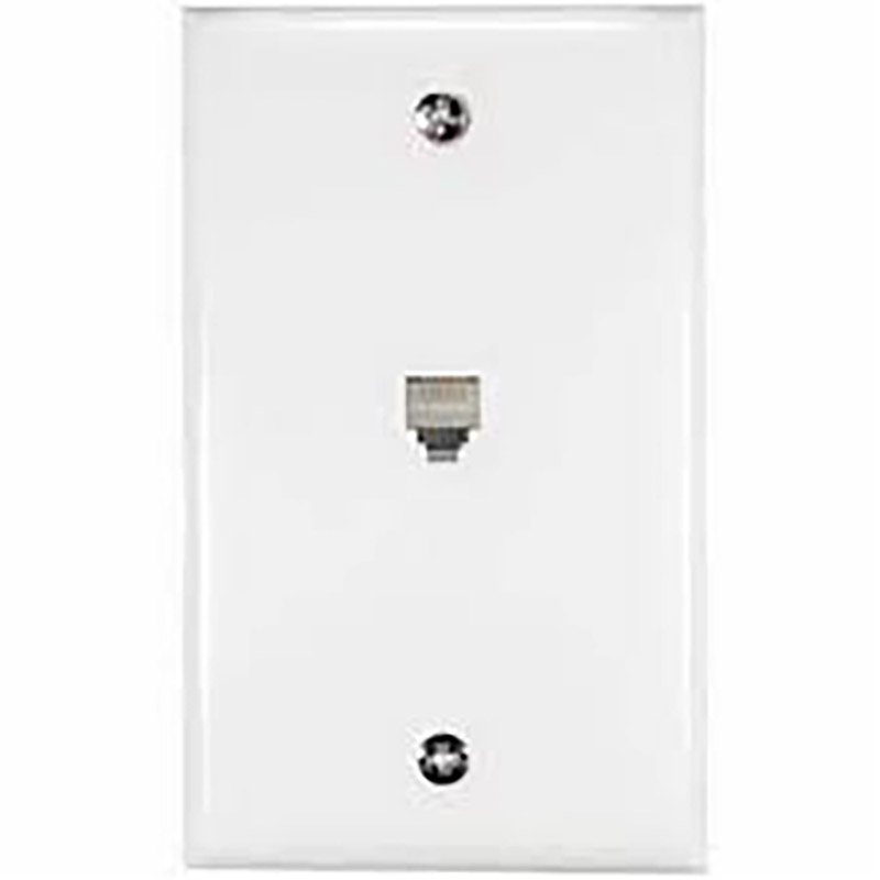 Flush Mount Telephone Jack Ivory