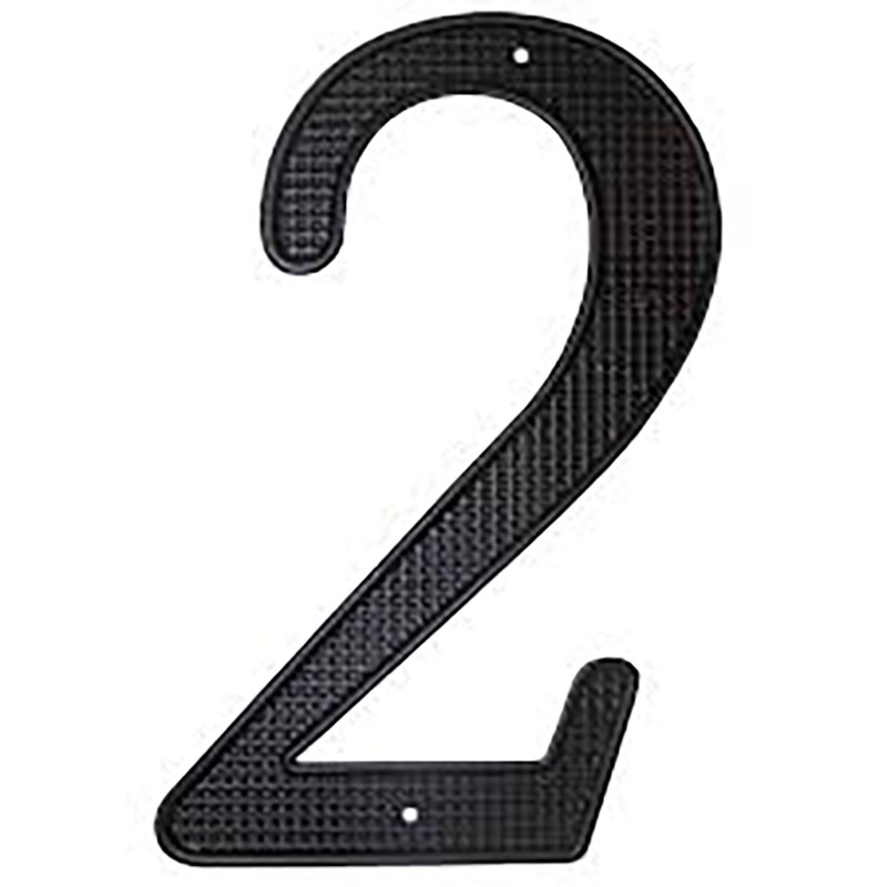 4" Black Metal Number #2