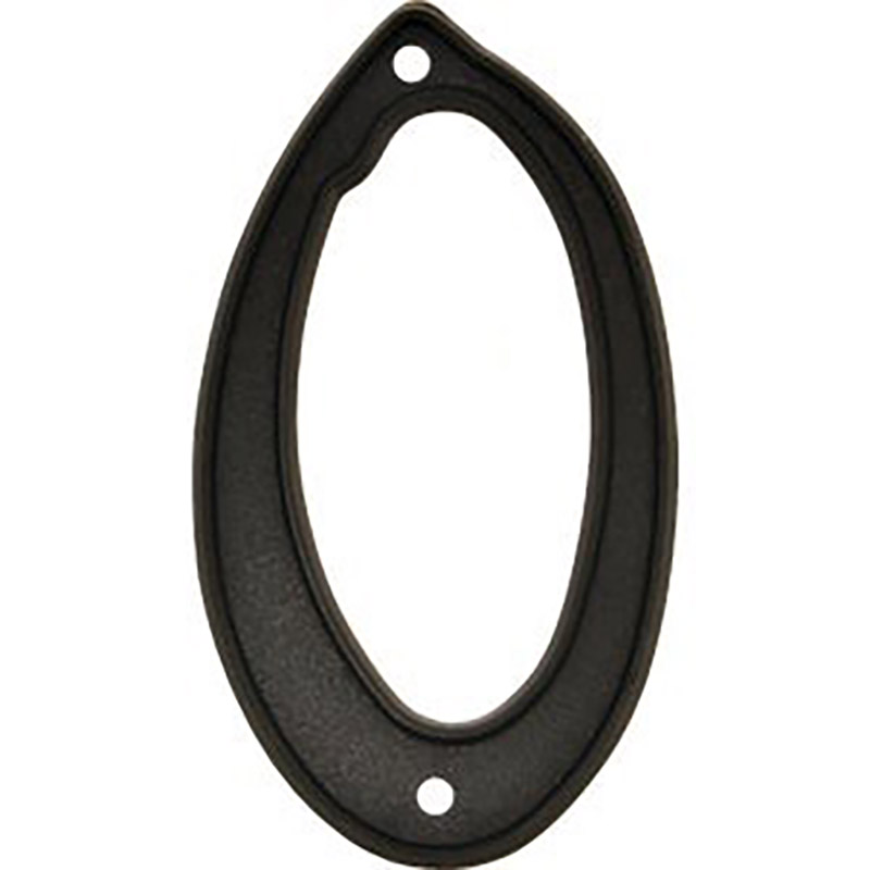 4" Black Plastic Number #0