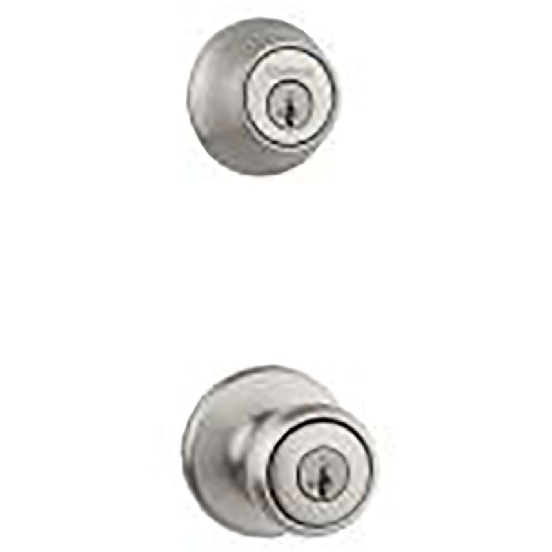 Kwikset SmartKey 660 Series Deadbolt and Tylo 400T Entry Lock Combo - Satin Nickel