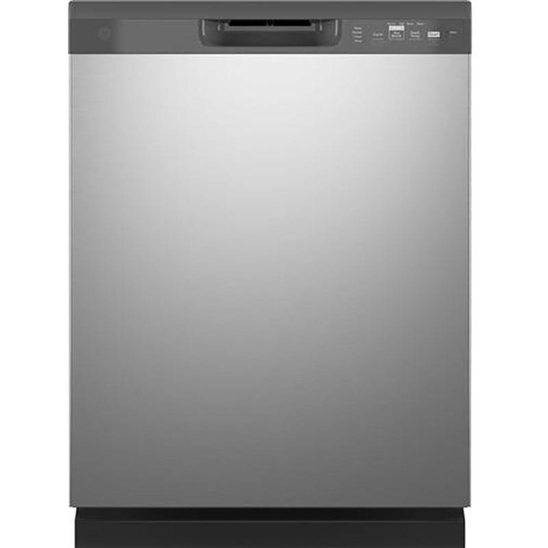 GE® Dishwasher with Front Controls - Stainless Steel