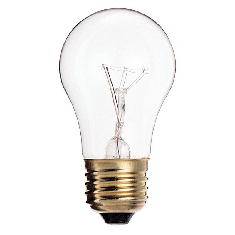 40 Watt A15 Clear Medium Base Appliance Light Bulb