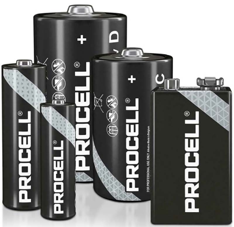 D Procell Alkaline Batteries - 12/pack