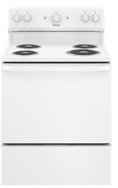 30" White Hotpoint Elec Range