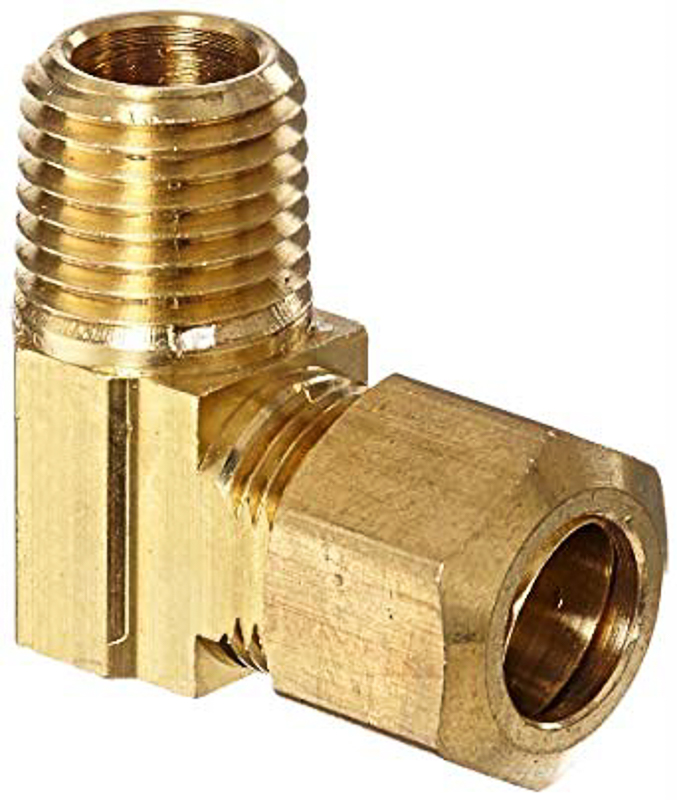 3/8" Comp X 3/8" Mpt Brass Elbow