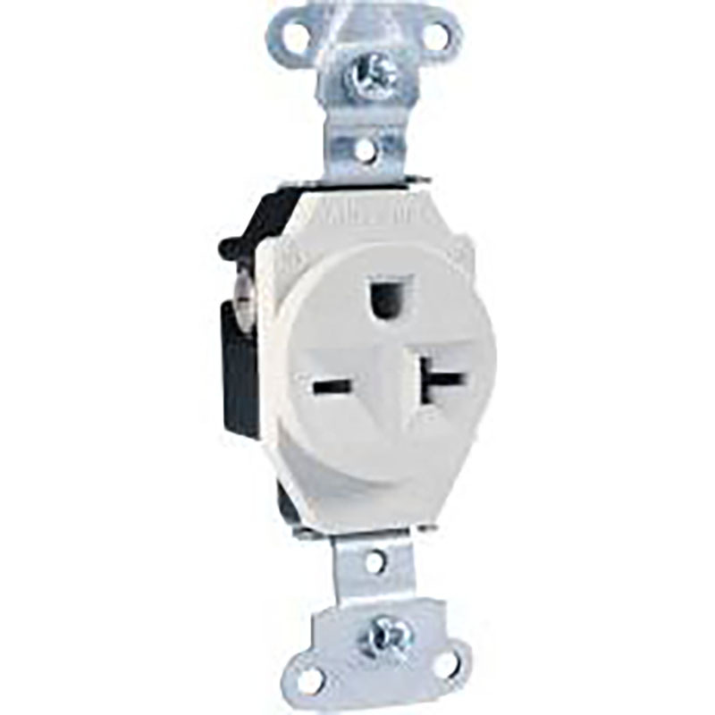 Wall Receptacle Sngl Gang Ivory